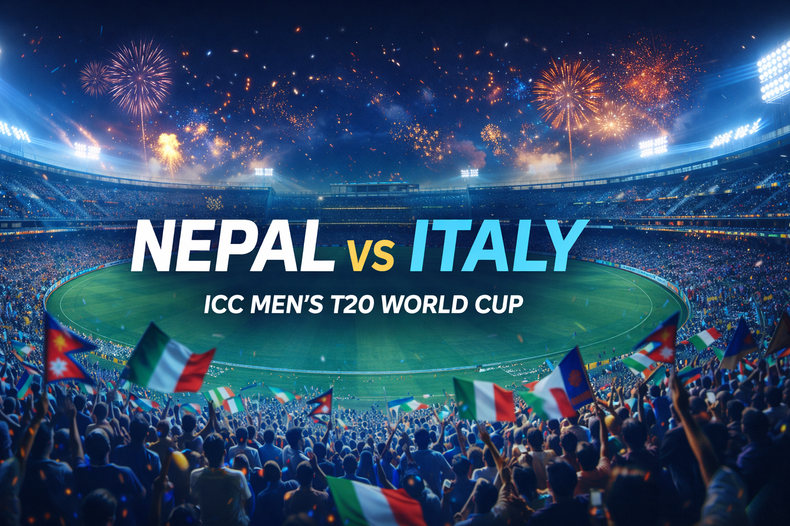 Nepal Vs Italy in ICC T20 WC 2026